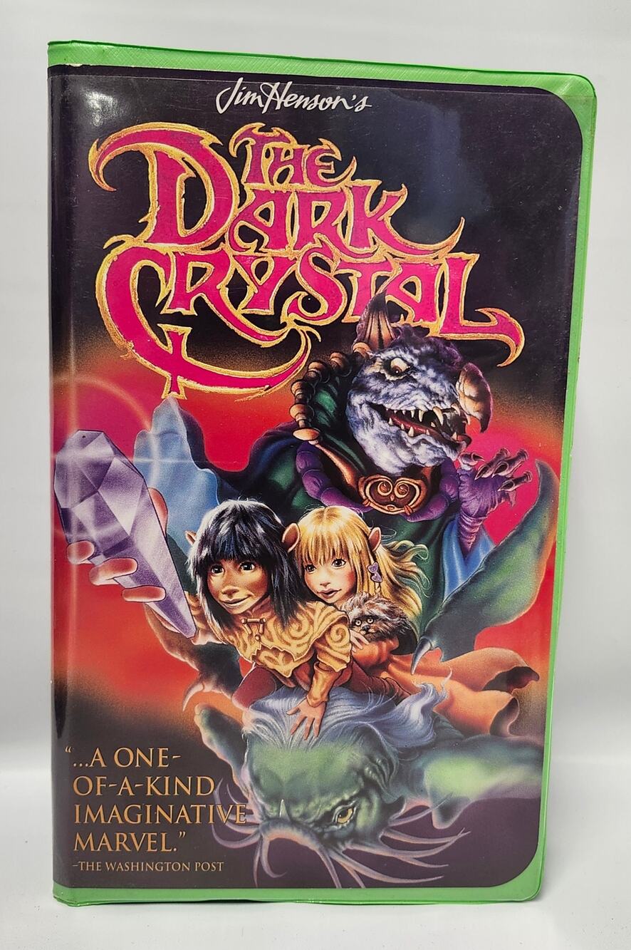 The Dark Crystal VHS 1994 Jim Henson Green Clamshell Vintage Fantasy